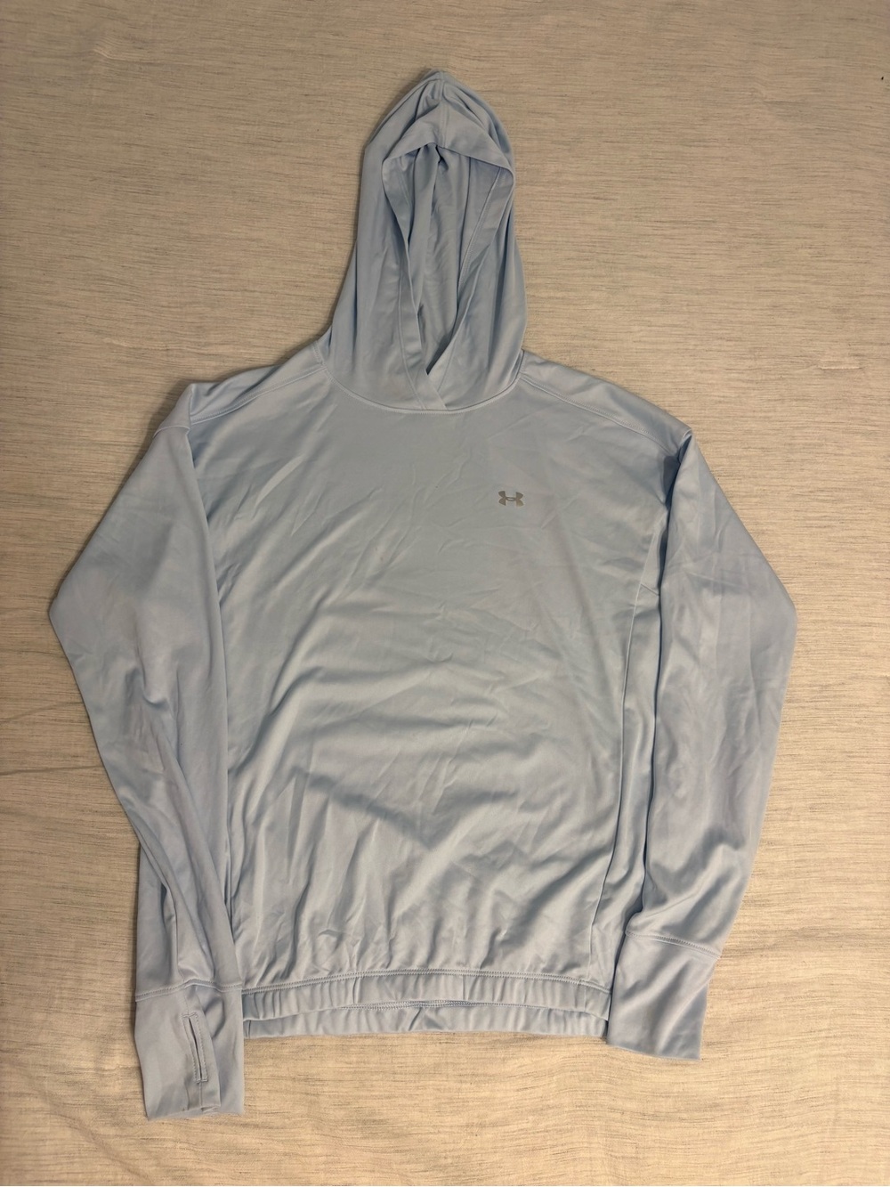 Under Armour Women's Light Blue Dri-FIT Lightweight Hoodie Size Small